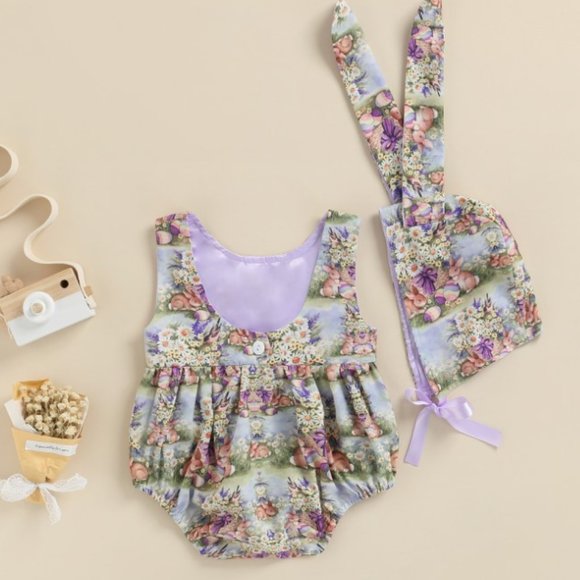 Easter Girl Clothes, Easter Baby Outfits, Easter Toddler Outfits, Bunny Clothes - Picture 2 of 4